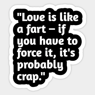 Funny valentines day humour Sticker